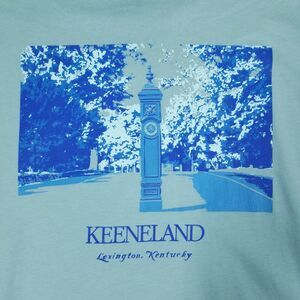 Keeneland Southern Proper TShirt Mens Green Size XL Long Sleeve Pocket Racing
